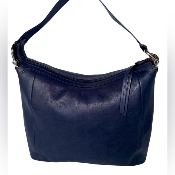 GUC Gucci Bamboo Navy Blue Shoulder Bag w/ COA - Picture 4 of 16